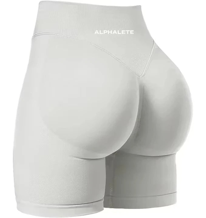 Alp Summer Gym Shorts Impact Shorts Ribbed Band Dyfne Yoga Shorts Seamless Scrunch Bum Workout Booty Stretch Running Fitness